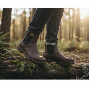 Blundstone 584 Rustic Brown Chelsea Boot Thermal Mens US 11.5 Premium Leather